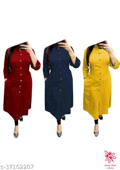 Post image Catalog Name:*Myra Alluring Kurtis*Fabric: CottonSleeve Length: Three-Quarter SleevesPattern: SolidCombo of: Combo of 3Sizes:S, XL, L, XXXL, XXL, MEasy Returns Available In Case Of Any IssueRs: 815 only*Proof of Safe Delivery! Click to know on Safety Standards of Delivery Partners- 👇🏻👇🏻👇🏻👇🏻https://chat.whatsapp.com/K0ZDLfKBD1o1uZOtPVdwrA👆🏻👆🏻👆🏻👆🏻#shamimakhter93