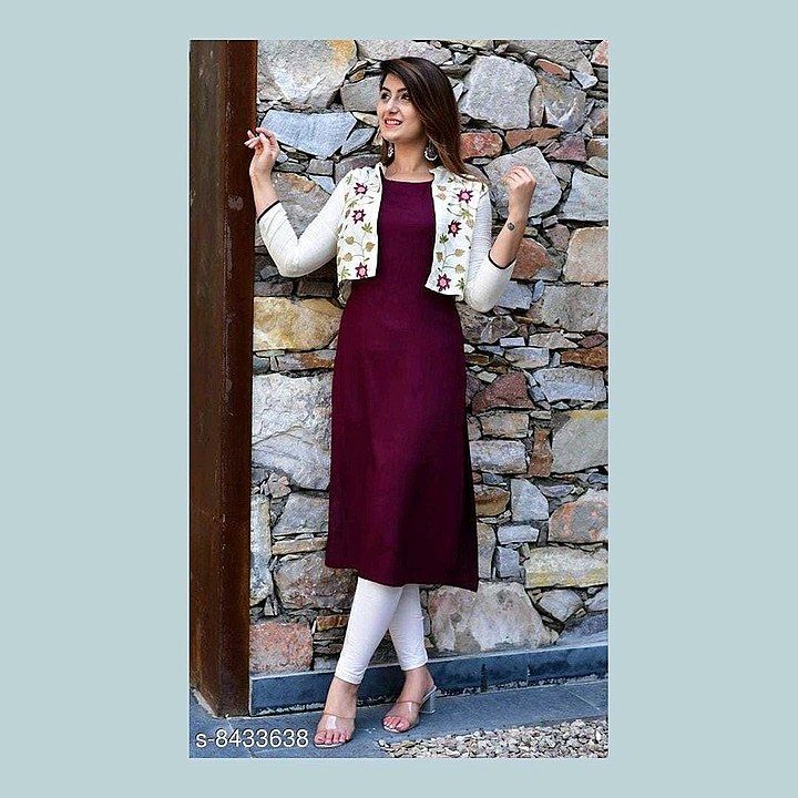 Rayon Kurti with Jackett uploaded by Your Needs on 9/7/2020