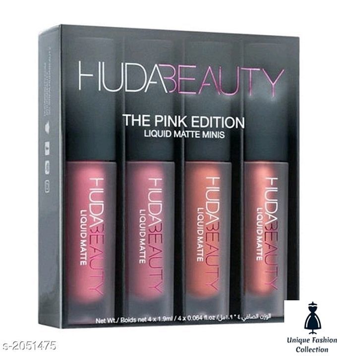 Post image Grab the BRANDED HUDABEAUY MATTE LIPSTICK combo (set of 4)  just for 250/-