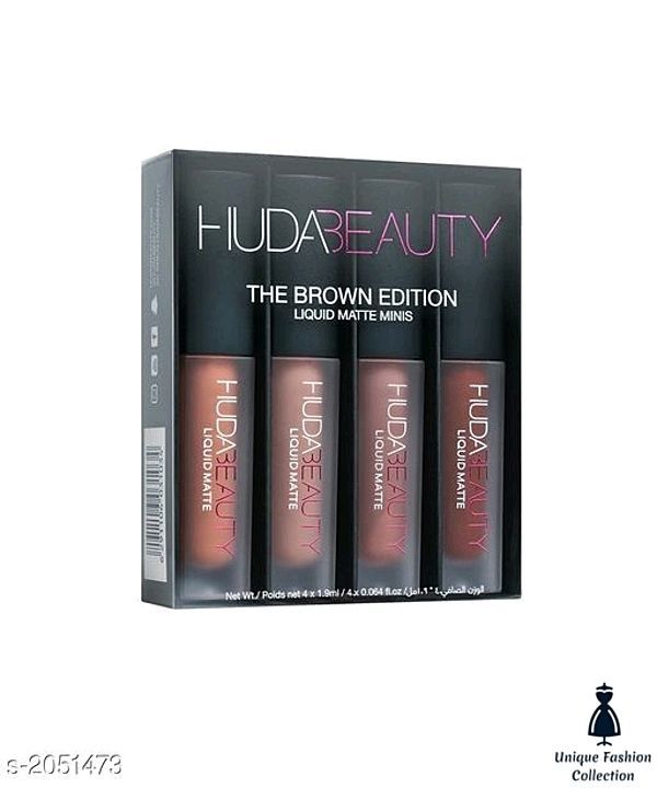 Huda Beauty Matte Lipstick Combo pack(set of 4) uploaded by Unique Fashion Collection on 9/7/2020