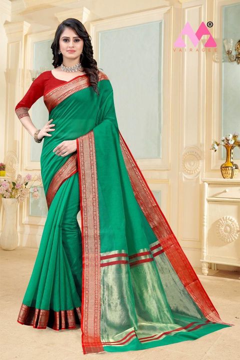 Cotton saree uploaded by business on 9/8/2021