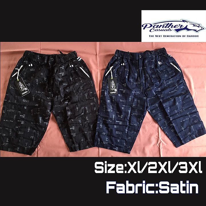 Printed satin capris uploaded by business on 9/7/2020