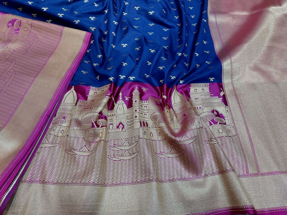 Banarasi katan silk uploaded by Jaiswal fashion on 9/8/2021