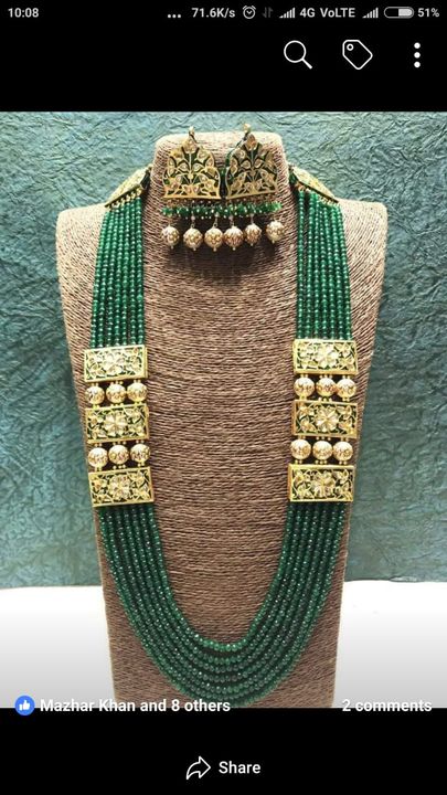 Kundan jewellery  uploaded by Tirupati handicrafts on 9/9/2021