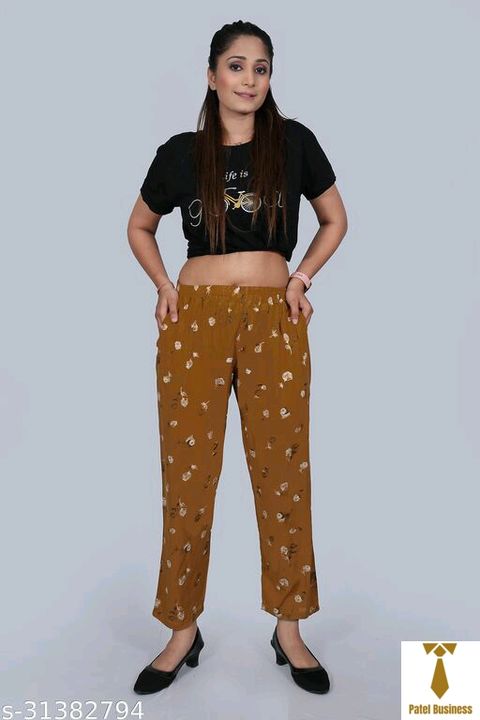 Women Solid Yellow Track Pants uploaded by PATEL BUSINESS on 9/9/2021
