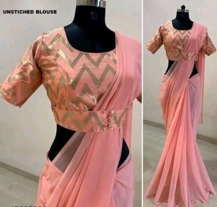 W - WINE Sarees
Saree Fabric: Georgette
Blouse: Separate Blouse Piece
Blouse Fabric: Brocade
Pattern uploaded by business on 9/9/2021