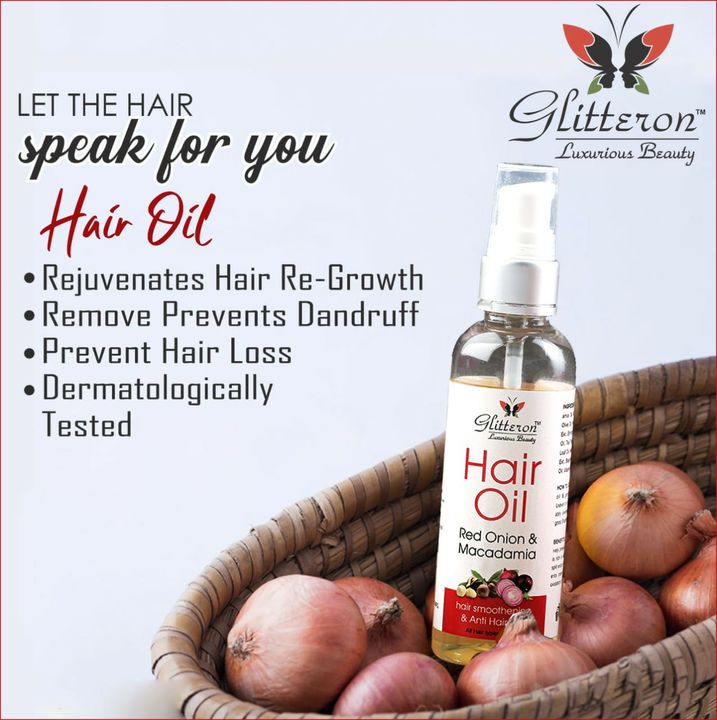 Onion hair oil uploaded by Glitteron beauty on 9/9/2021