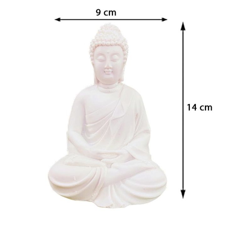 Serenity Buddha in Meditation Statue (White) uploaded by business on 9/9/2021