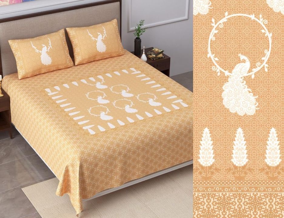 Burberry pure cotton bedsheets uploaded by SIMMI INTERNATIONAL on 9/9/2021