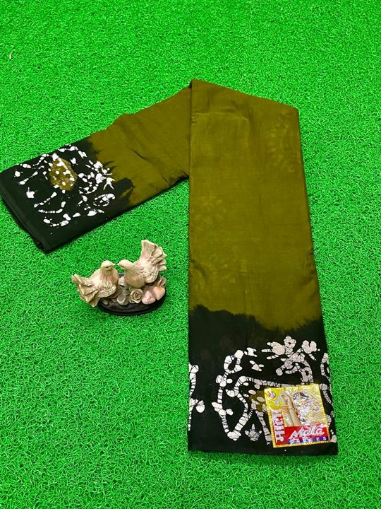 Pure cotton batik saree  uploaded by Love of fashion on 9/9/2021