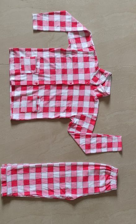 Kids Full Sleeves Cotton Night Suit  uploaded by Shree Paras Garments on 9/9/2021