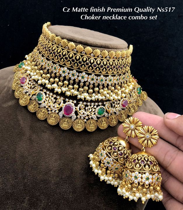 Choker_Necklace_Combo uploaded by Shri Rangan Jewellery on 9/9/2021