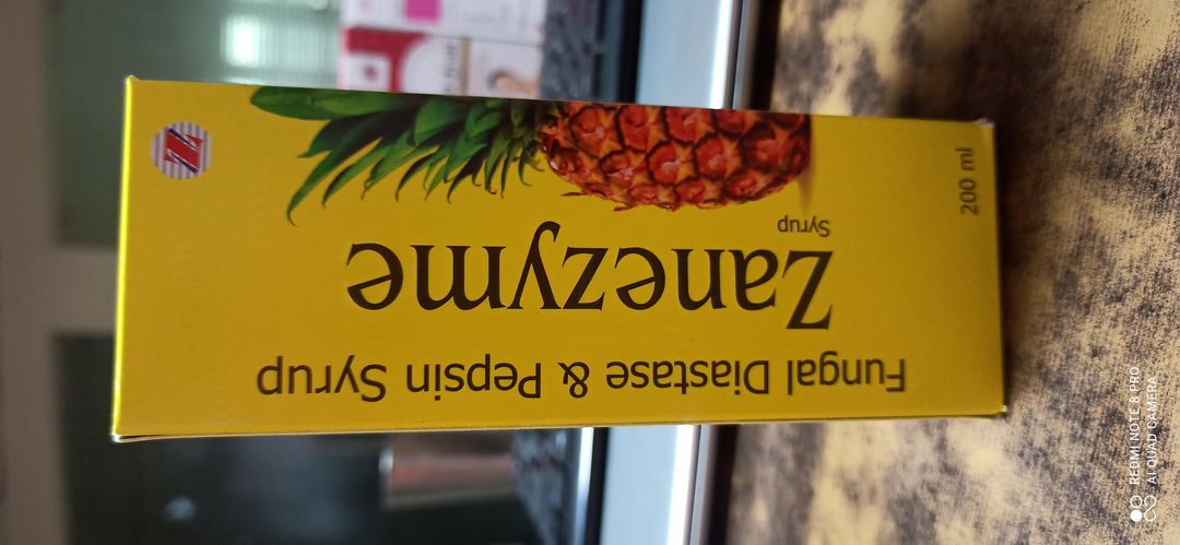 Zanezyme Pineapple syrup uploaded by Zane Pharmaceuticals on 9/10/2021
