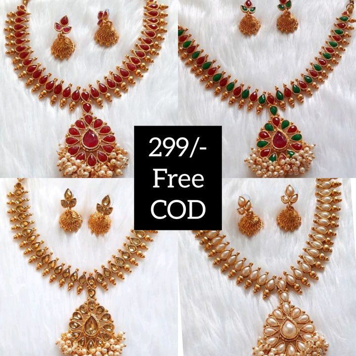 Women's necklace sets uploaded by business on 9/10/2021