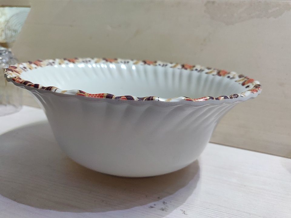 8.25" Roma bowl available with assorted design and solid colour like black red green orange uploaded by Parkhi IMPEX on 9/8/2020