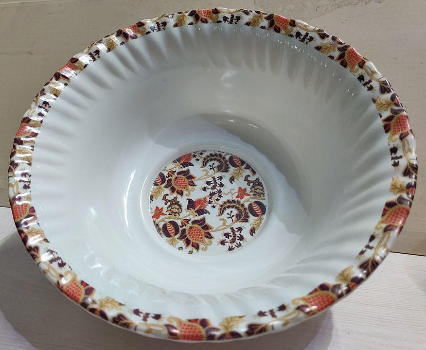 9.5" Roma bowl available with assorted design and solid colour like black red green orange etc  uploaded by Parkhi IMPEX on 9/8/2020
