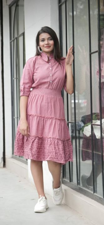 Post image I want 1 Pieces of Light pink dress.
Below is the sample image of what I want.