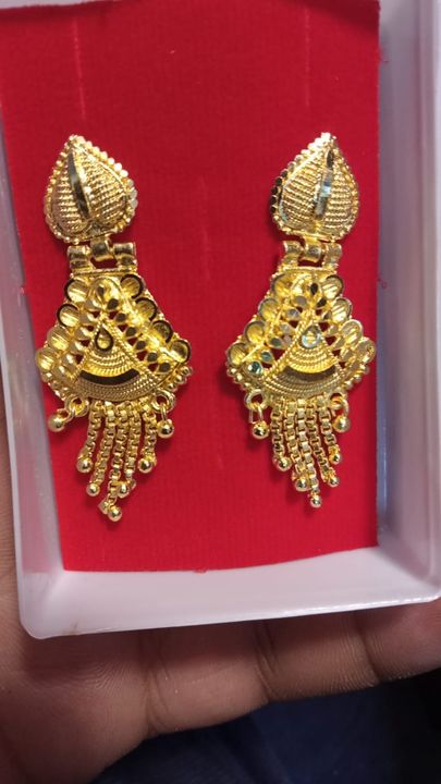Gold plated earrings uploaded by business on 9/10/2021