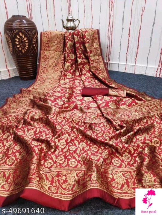 Baranasi silk saree uploaded by Rose patel on 9/10/2021