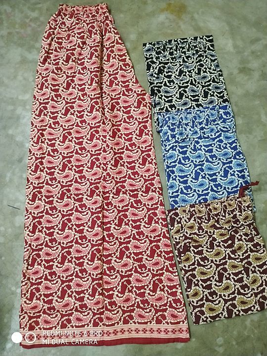 Jaipur  print  cotton Palazzo XXL uploaded by Shree garments on 6/1/2020