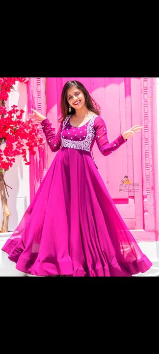 Post image CASH ON DELIVERY*LC -475*
♥️ PRESENTING NEW DESIGNER EMBROIDERED ANARKALI GOWN ♥️
♥️ GOOD QUALITY EMBROIDERED HEAVY GEORGETTE OUTFIT
# FABRIC DETAILS:-
👉 GOWN :*HEAVY GEORGETTE WITH EMBROIDERY WORK *(FULLY STITCHED)  👉🏻 *INNER : SILK*
# SIZE DETAILS:
👉 Gown Fullystitched up to 44 Size👉🏻 Gown Length is 54 inch 
*# RATE: 850 free ship*