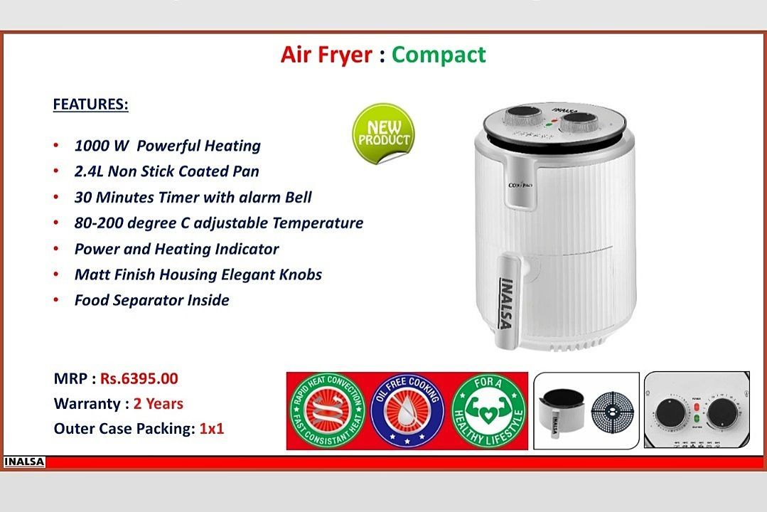 INALSA...  Airfryer  uploaded by Shri Ganesh electricals  on 9/8/2020