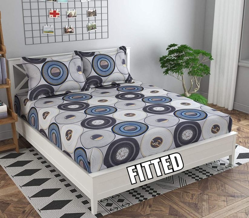 Post image *Passion King Fitted*👑King Size Fitted Bedsheet Set👉1 King Size Fitted Bedsheet *108x108 inches(without Joint and all around elastic)* 👉2 large size Pillow covers Fabric: Glace Cotton Weight: 1.5 kg*Price: 550*🔥Dv_All Around Elastic And Fits Upto 10" Mattresses_*Pvc Packing*_Ultimate Designs💞__*Guaranteed Fast Colors*_💯*Awesome Quality*👌*Quality Product for quality lovers*