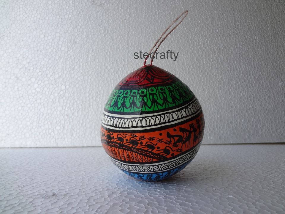 Painting on coconut uploaded by Handicrafts on 9/10/2021