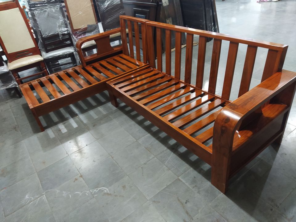 Full teakwood sofa set 3+1+1 uploaded by City furniture on 9/10/2021