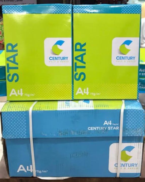century star 75 gsm 10 ream each box uploaded by Narang stationery on 9/11/2021