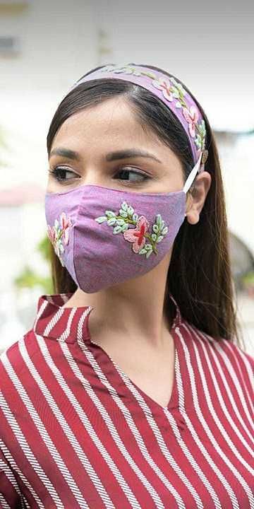 Combo set
Embroidery mask with hairband uploaded by business on 9/8/2020
