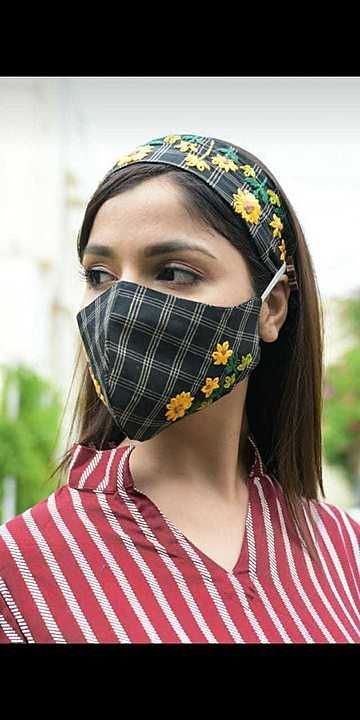 Embroidery mask with hairband
Cotton mask with handmade embroidery..
Shipping extra
Limited stock uploaded by business on 9/8/2020