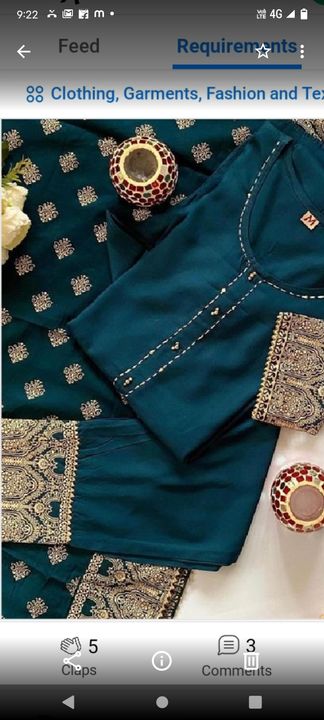 Post image I want 1 Pieces of Kurti plazo @ wholesale price.
Chat with me only if you offer COD.
Below is the sample image of what I want.
