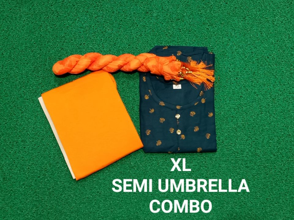 Post image COMBO OFFER
SEMI UMBRELLA
RAYON MATERIAL
SIZE : (XXL)(XL)
Rs : 400