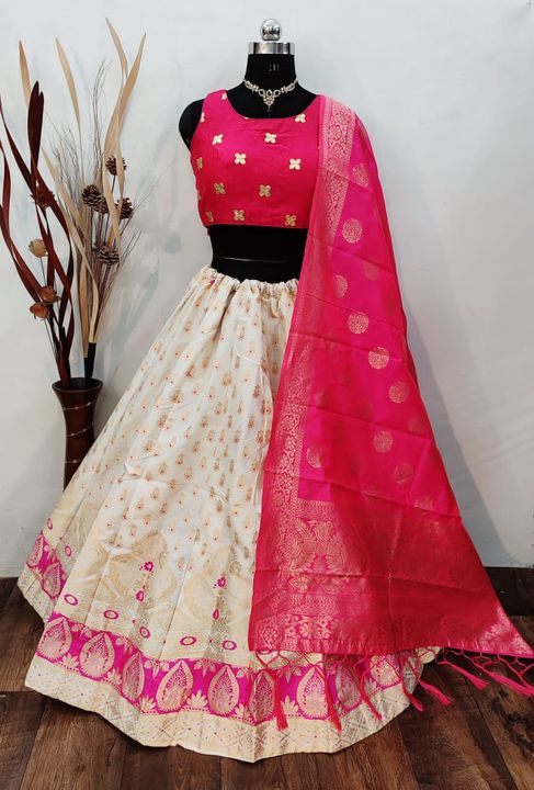 Silk lehnga uploaded by business on 9/11/2021