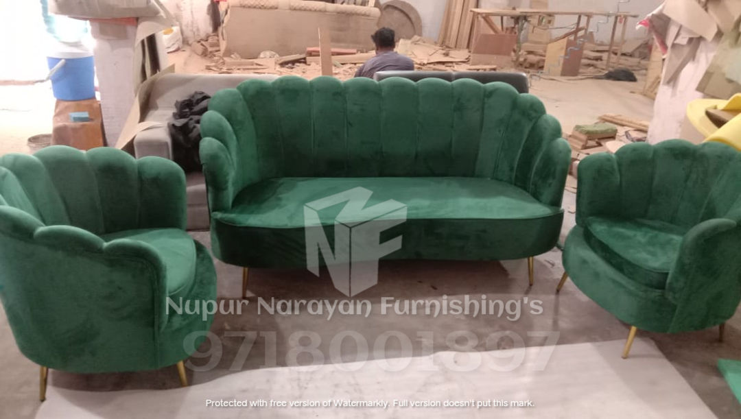 3 Seater flower design Sofa uploaded by Nupur Narayan Furnishing's on 9/11/2021