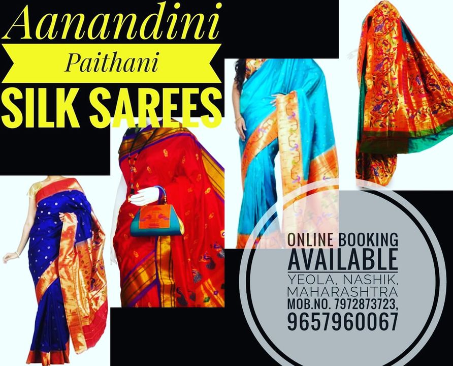 Post image Nandini paithani silk saree pure handloom paithani More details 7387110183 WhatsApp