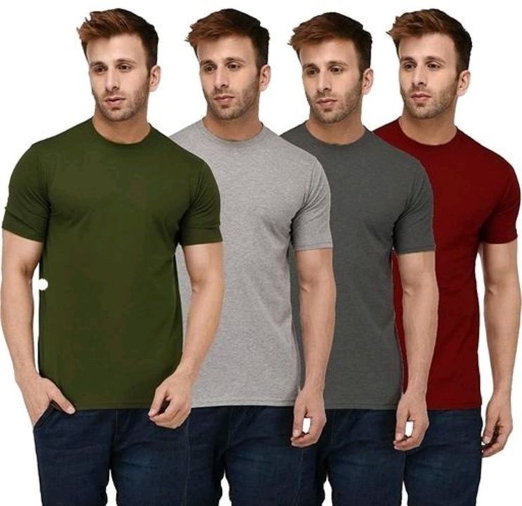 Solid men's T-shirts uploaded by business on 9/11/2021