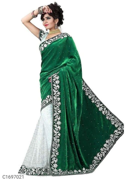 *Catalog Name:* Varnam New Embroidered Velvet Silk Saree

*Details:*
Description: Embroidered Saree  uploaded by business on 9/11/2021
