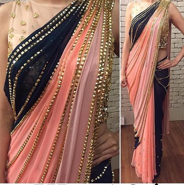 Saree With Blouse piece  uploaded by Trendy fashion  on 6/1/2020