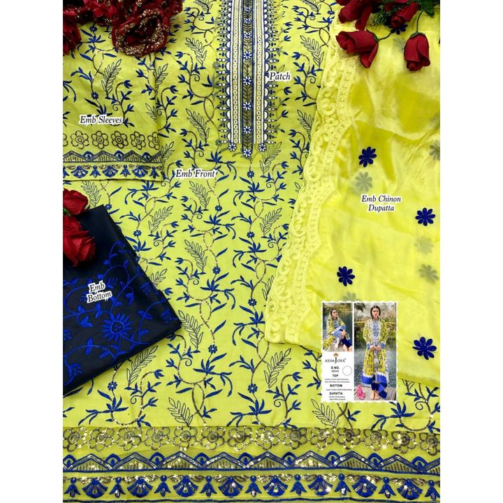 Product image with price: Rs. 1550, ID: women-suit-and-dress-material-fa2551c5