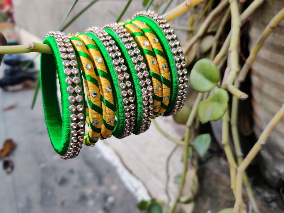 Silk thread bangle uploaded by business on 9/12/2021