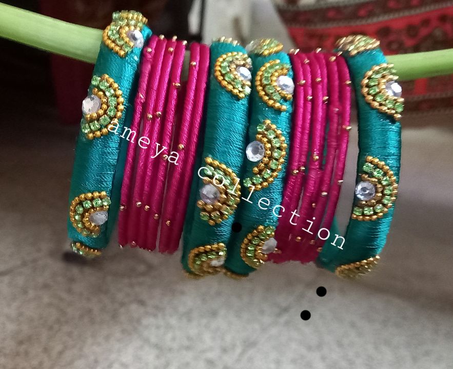 Silk thread bangle uploaded by business on 9/12/2021