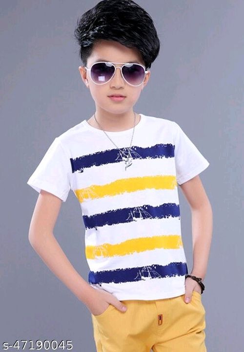 Post image Kids Cotton T-Shirt
Rs 400 Each 
Fabric: CottonSleeve Length: Long SleevesPattern: Self-DesignMultipack: SingleSizes: 5-6 Years (Chest Size: 26 in, Length Size: 11 in, Waist Size: 26 in) 15-16 Years (Chest Size: 38 in, Length Size: 17 in, Waist Size: 38 in) 13-14 Years (Chest Size: 36 in, Length Size: 16 in, Waist Size: 36 in) 10-11 Years (Chest Size: 32 in, Length Size: 14 in, Waist Size: 32 in) 11-12 Years (Chest Size: 34 in, Length Size: 15 in, Waist Size: 34 in) 3-4 Years (Chest Size: 24 in, Length Size: 10 in, Waist Size: 24 in) 8-9 Years (Chest Size: 30 in, Length Size: 13 in, Waist Size: 30 in) 6-7 Years (Chest Size: 28 in, Length Size: 12 in, Waist Size: 28 in) 
SPECIALLY DESIGNED FOR KID'S COMFORT FROM SOFTEST COMBED COTTON IN FUN COLORS THAT ADDS TO YOUR KID'S VIBE.Country of Origin: India