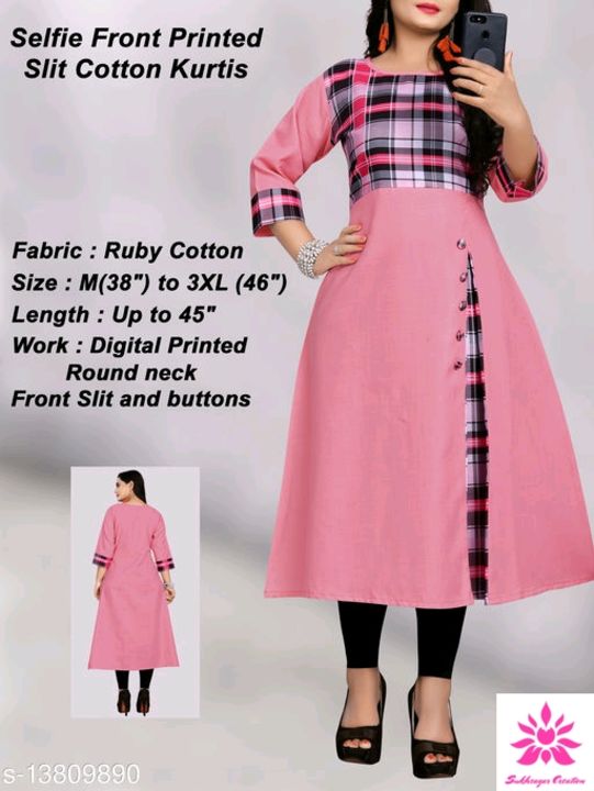 Digital Printed Cotton Daily Wear Kurti uploaded by Women Fashion on 9/12/2021