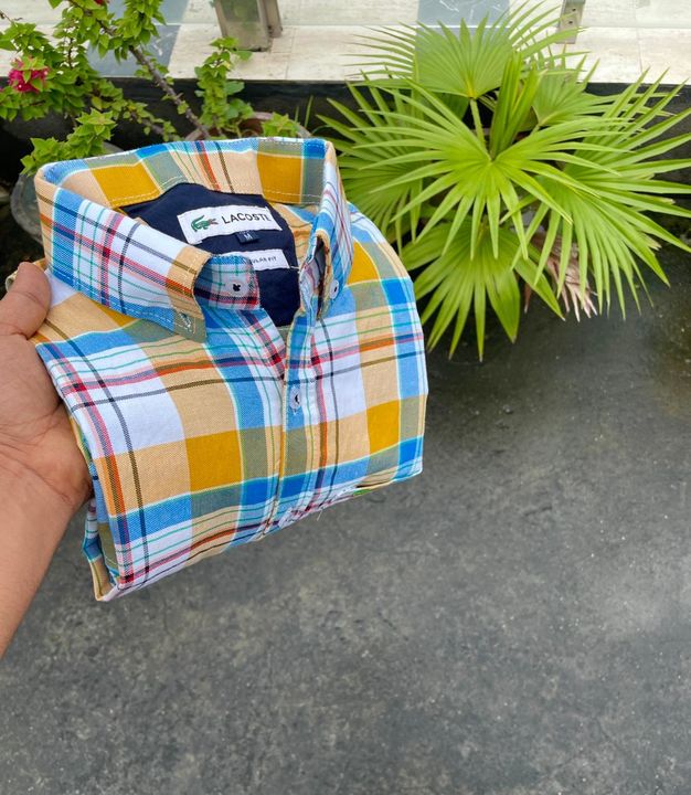 Post image 520/- fre ship

Reseller s most welcome

Lacoste

Check Shirt 

Surplus Quality 😍

110% Original Quality guaranteed 

Size m l xl 

Rs.520/- free ship 🛳 

*Full stock available*