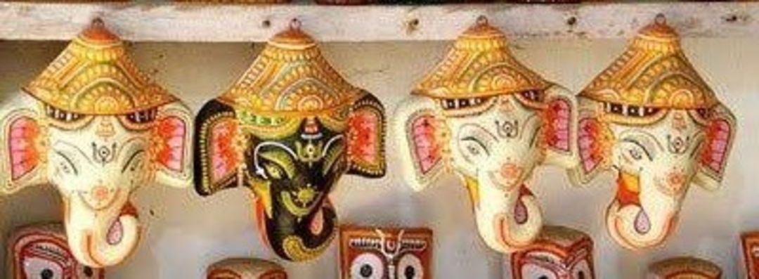 Post image ✔️ paper mache lord Ganesh mask for wall hanging, home decor, gifting, corporate gift etc .For order and  query 09008193884