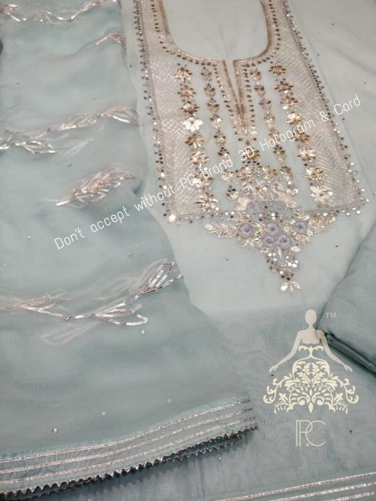 Organza uploaded by "POSHAK" The Indian style on 9/13/2021