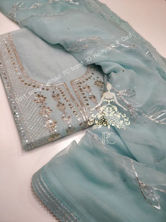 Organza uploaded by "POSHAK" The Indian style on 9/13/2021