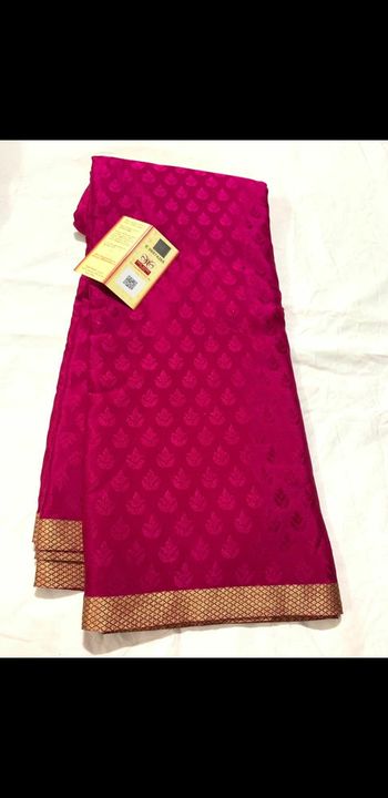 Pure crepe mysore silk uploaded by Anusha whole sale silk sarees on 9/13/2021